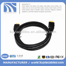 Connecteur plaqué or 24K Câble HDMI v1.4 3D pour BluRay PS3 XBOX 360 LCD HDTV 1080P Ethernet Premium